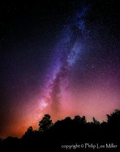 Milky way over San Jose